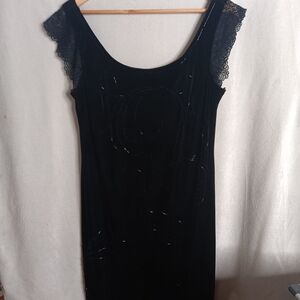 Amanda Lane Elegant Black Mini Dress